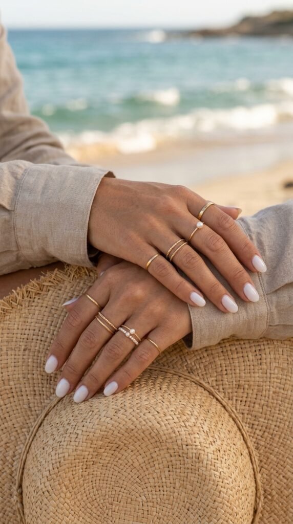 Feminine_hands_wearing_gold_rings_ Feminine_hands_wearing_gold_rings_