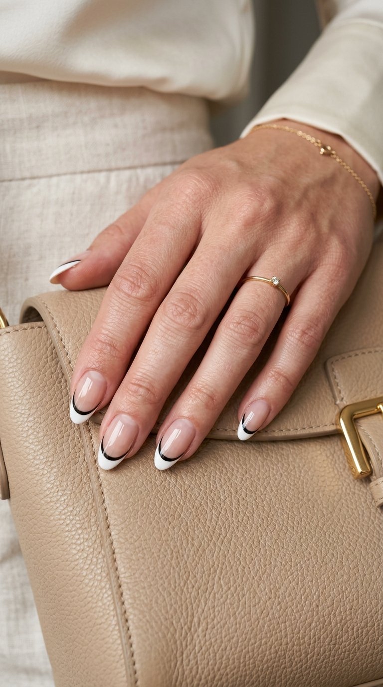 double french tips