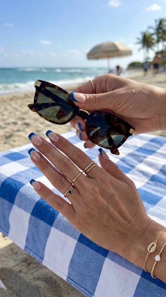 Starfish French Tip Nails Starfish French Tip Nails