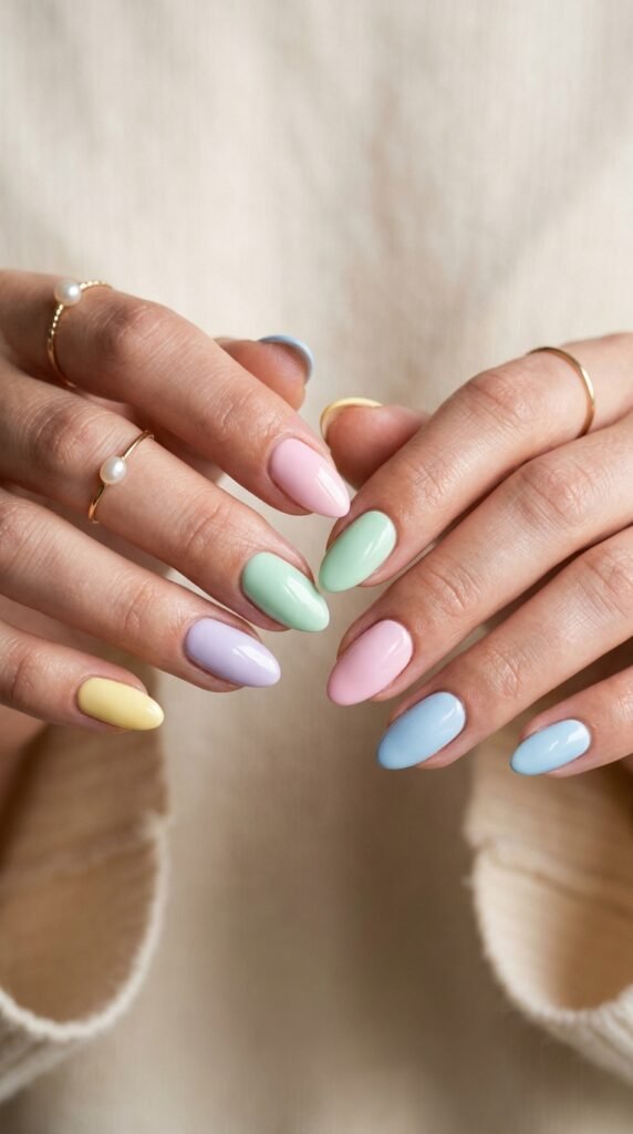 Pastel_skittle_nails_glossy_almond_ Pastel_skittle_nails_glossy_almond_