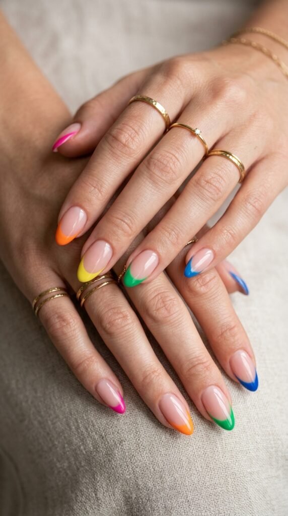 Rainbow_French_tip_nails_ Rainbow_French_tip_nails_