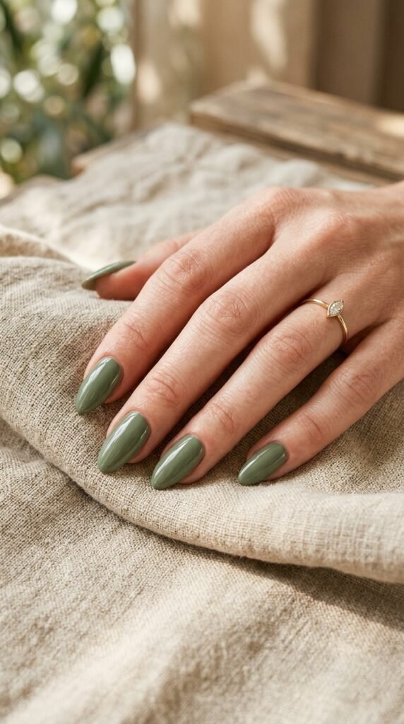 Sage_green_almond_nails_ Sage_green_almond_nails_
