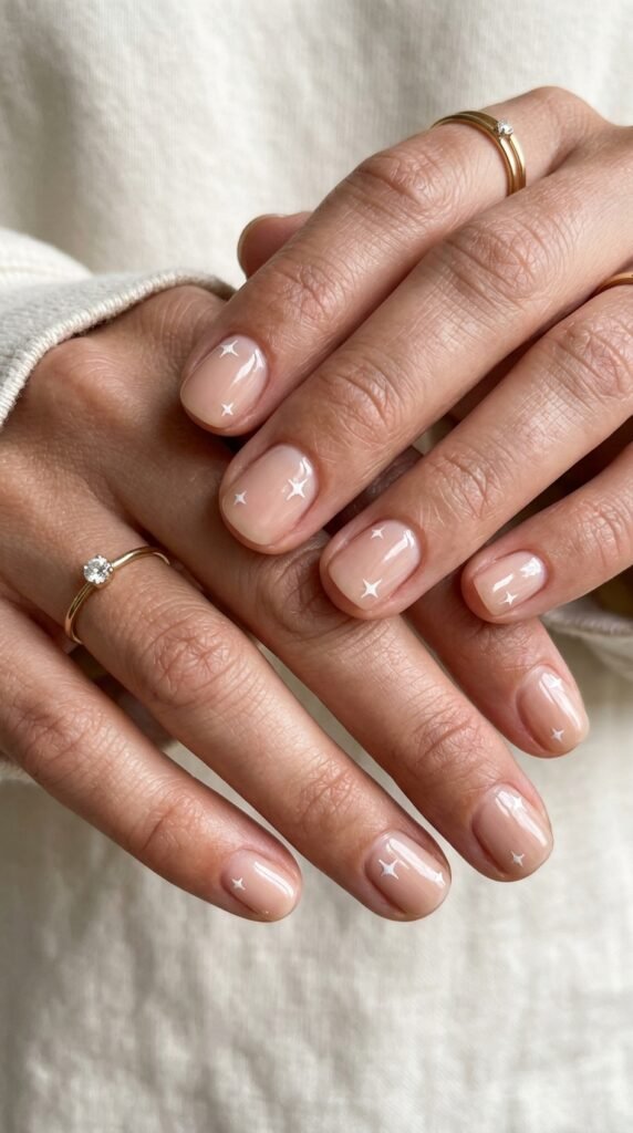 Short_nude_nails_tiny_stars_ Short_nude_nails_tiny_stars_