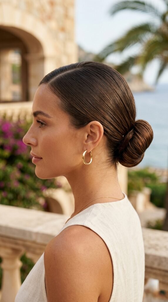 Sleek_low_bun_hairstyle Sleek_low_bun_hairstyle
