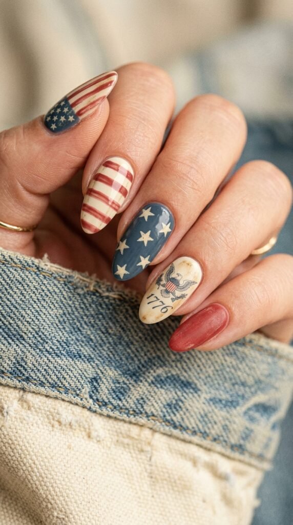 Vintage_Americana_Nails_4th july nails 4th july nails Vintage_Americana_Nails