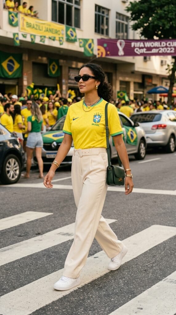 Woman_wearing_Brazil_jersey Woman_wearing_Brazil_jersey