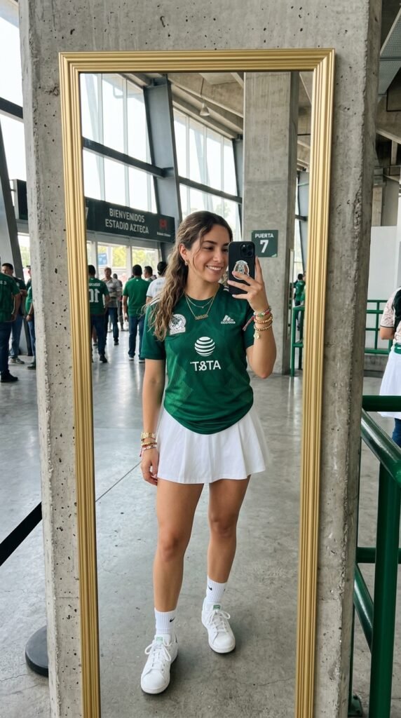 Woman_wearing_Mexico_jersey_tennis skirt Woman_wearing_Mexico_jersey_tennis skirt