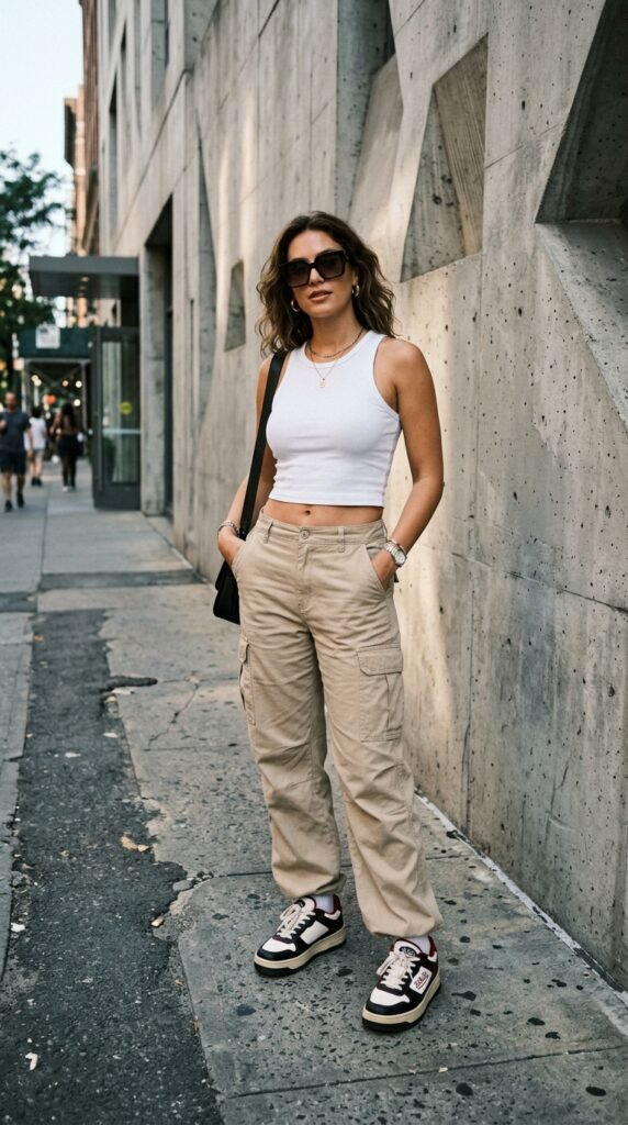 Woman_wearing_cargo_pants_tank_top Woman_wearing_cargo_pants_tank_top