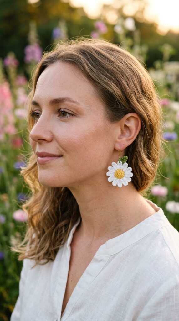 Woman_wearing_crochet_daisy_earrings…_202606050024 _crochet_daisy_earrings