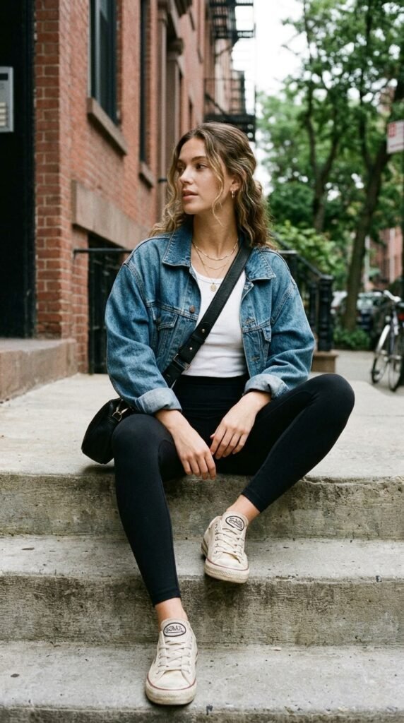 Woman_wearing_denim_jacket_leggings Woman_wearing_denim_jacket_leggings