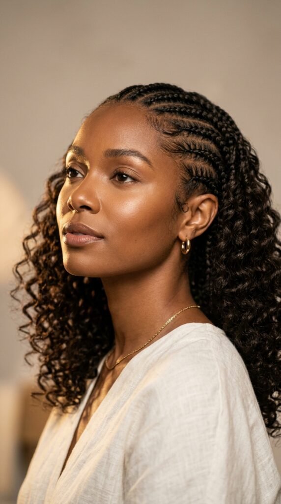 Woman_wearing_goddess_cornrow_braids Woman_wearing_goddess_cornrow_braids