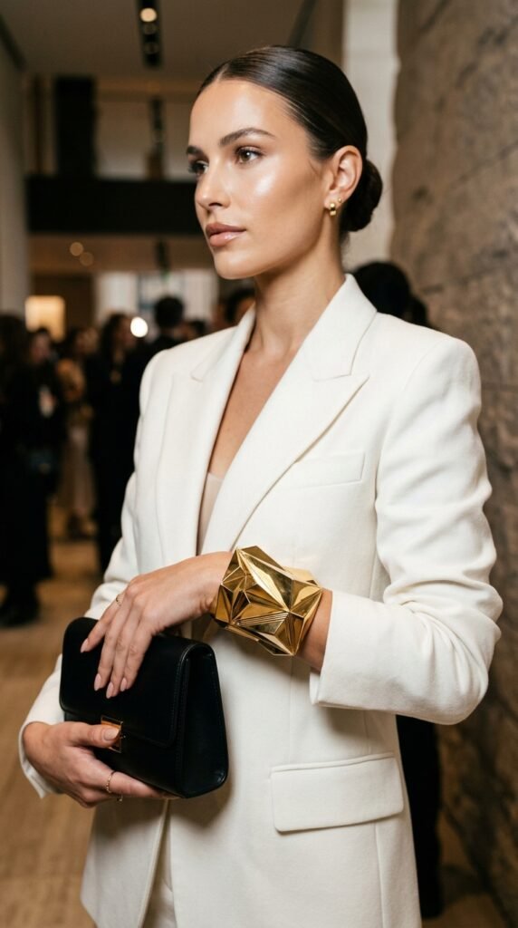 Woman_wearing_gold_cuff_bracelet_ Woman_wearing_gold_cuff_bracelet_