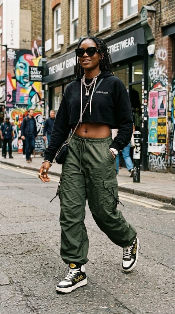 Woman_wearing_parachute_pants_ Woman_wearing_parachute_pants_