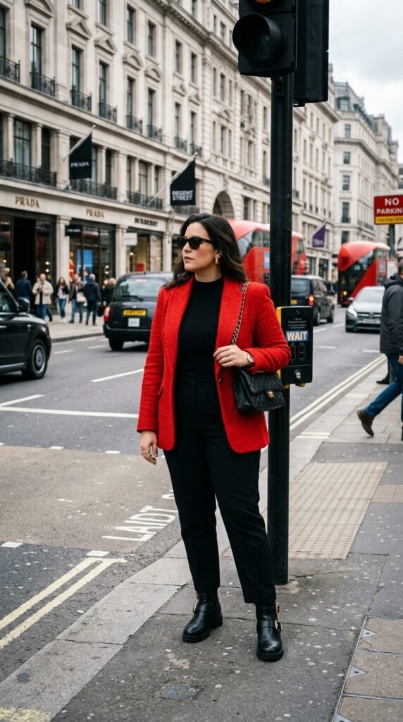Statement Color Jacket + All-Black Outfit Statement Color Jacket + All-Black Outfit