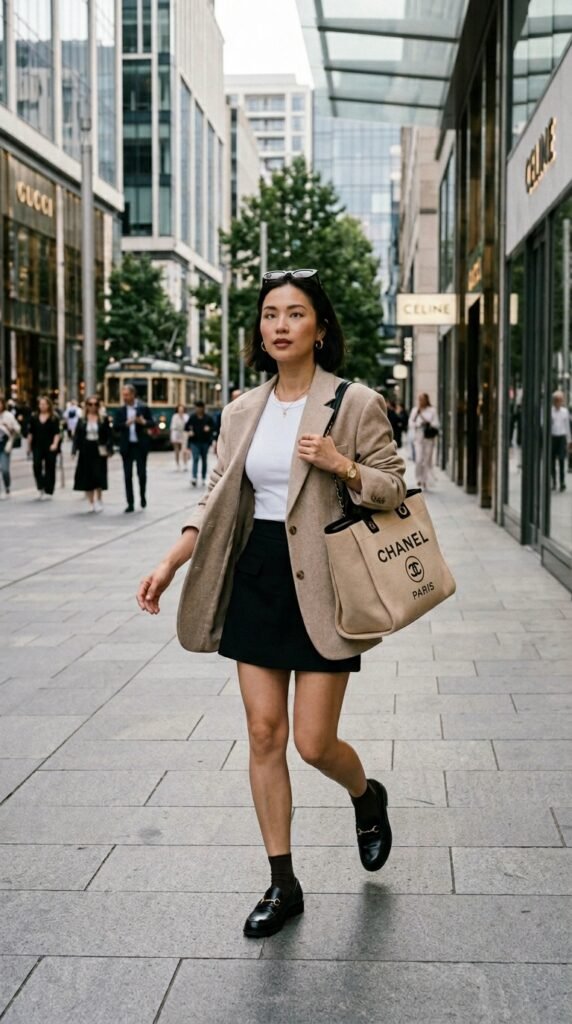 Woman_wearing_white_tee_blazer_8 Woman_wearing_white_tee_blazer_8