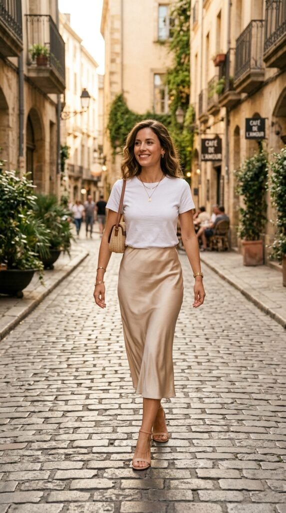 white_tee_satin_SKIRT white_tee_satin_SKIRT