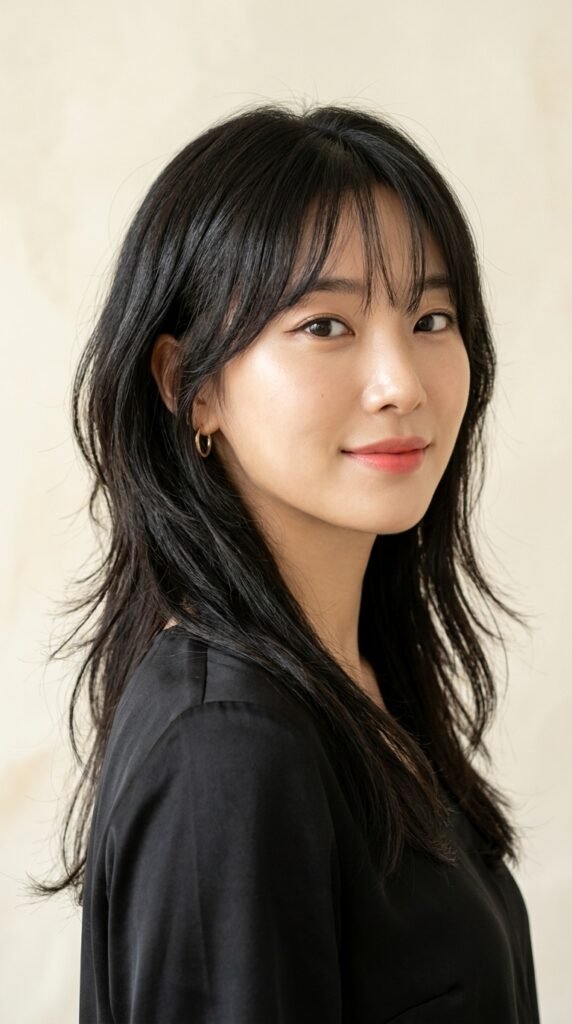 Woman_with_Korean_wolf_cut Woman_with_Korean_wolf_cut