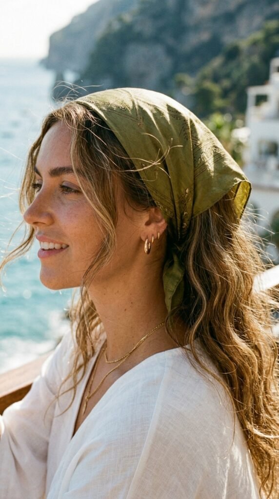 Woman_with_bandana_beach_waves_ Woman_with_bandana_beach_waves_