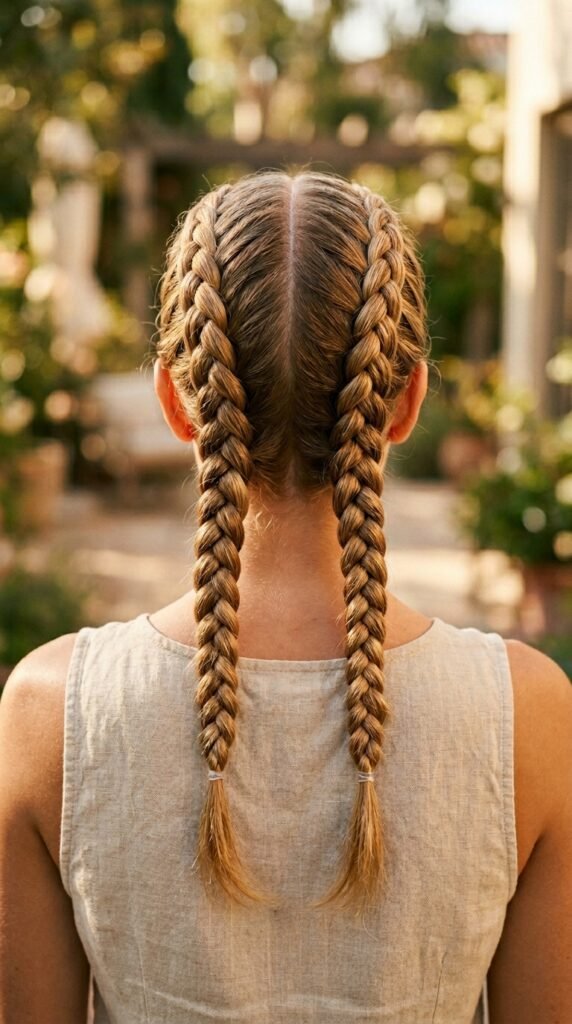 Woman_with_double_Dutch_braids_ Woman_with_double_Dutch_braids_