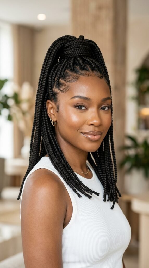 Woman_with_half-up_box_braids_ Woman_with_half-up_box_braids_