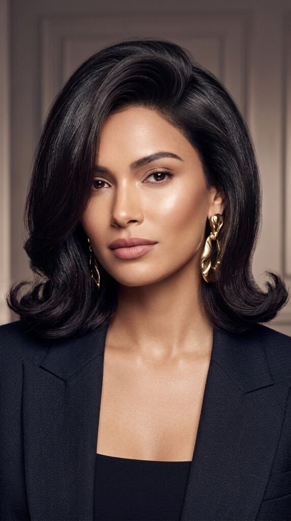 Woman_with_side-part_blowout_bob_ Woman_with_side-part_blowout_bob_