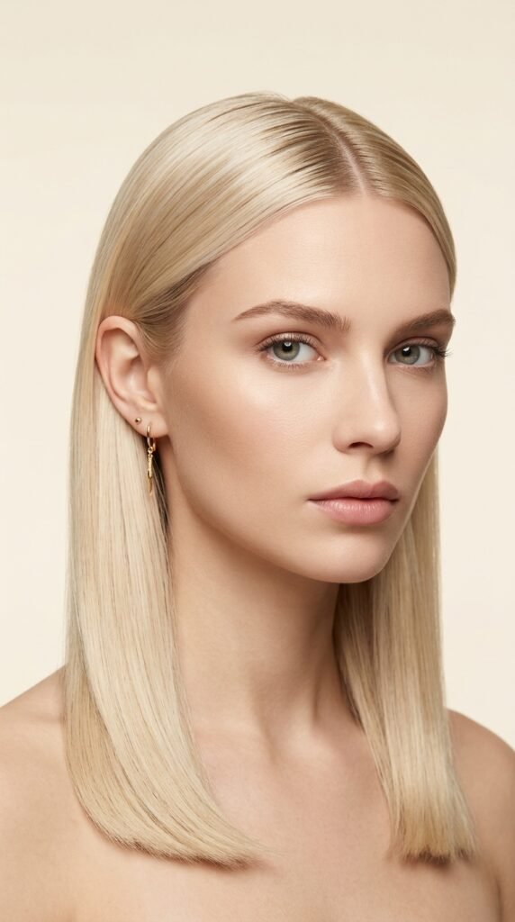 Woman_with_sleek_blonde_hair_ Woman_with_sleek_blonde_hair_