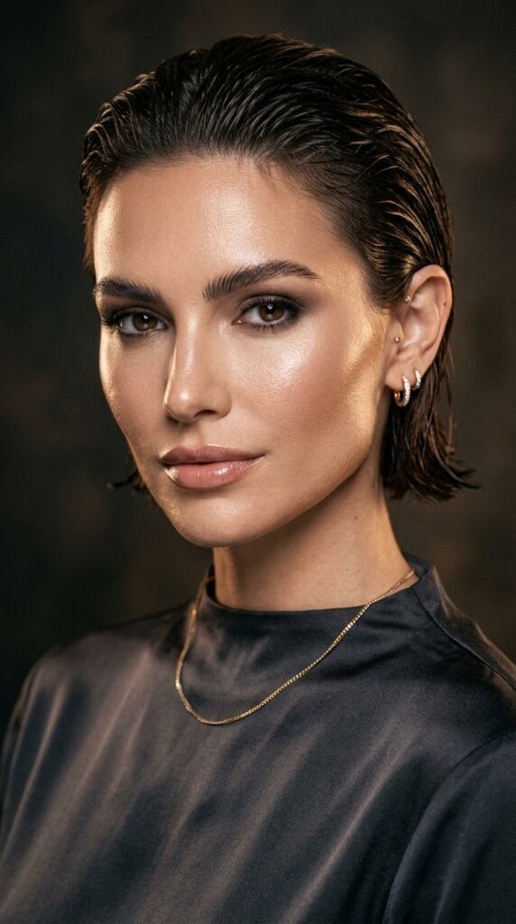 Woman_with_slicked-back_hair_ Woman_with_slicked-back_hair_