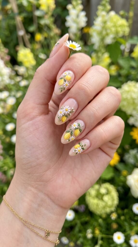 10._Lemon_and_Daisy_Nails 10._Lemon_and_Daisy_Nails