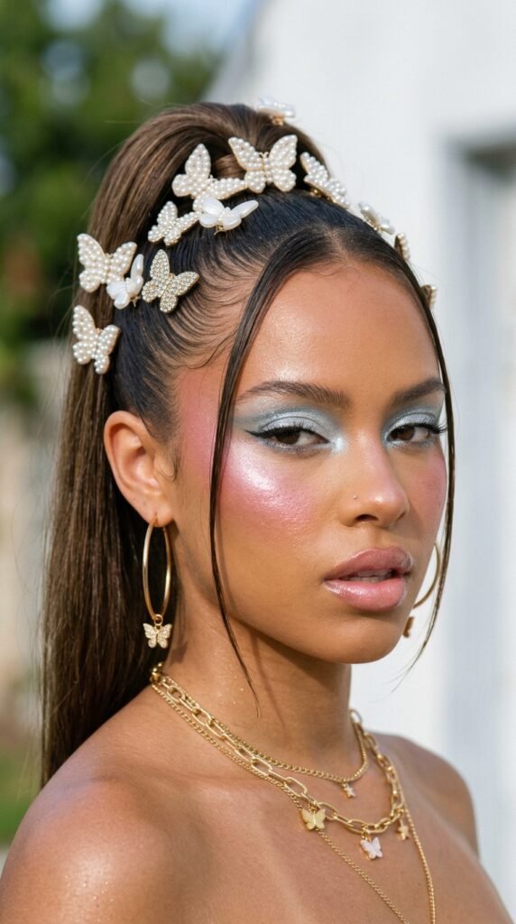 6._High_Ponytail_With_Butterfly 6._High_Ponytail_With_Butterfly