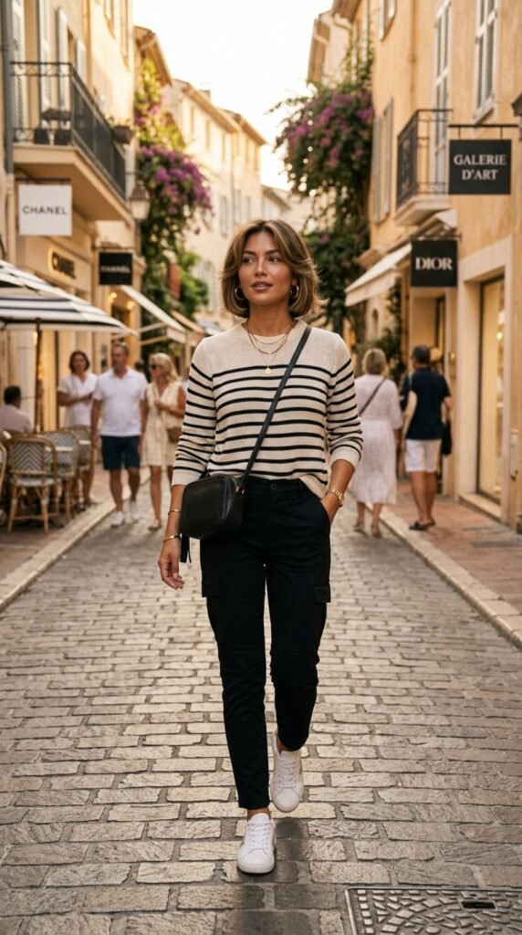 6._Striped_Sweater_+_Black_cargopants 6._Striped_Sweater_+_Black_cargopants