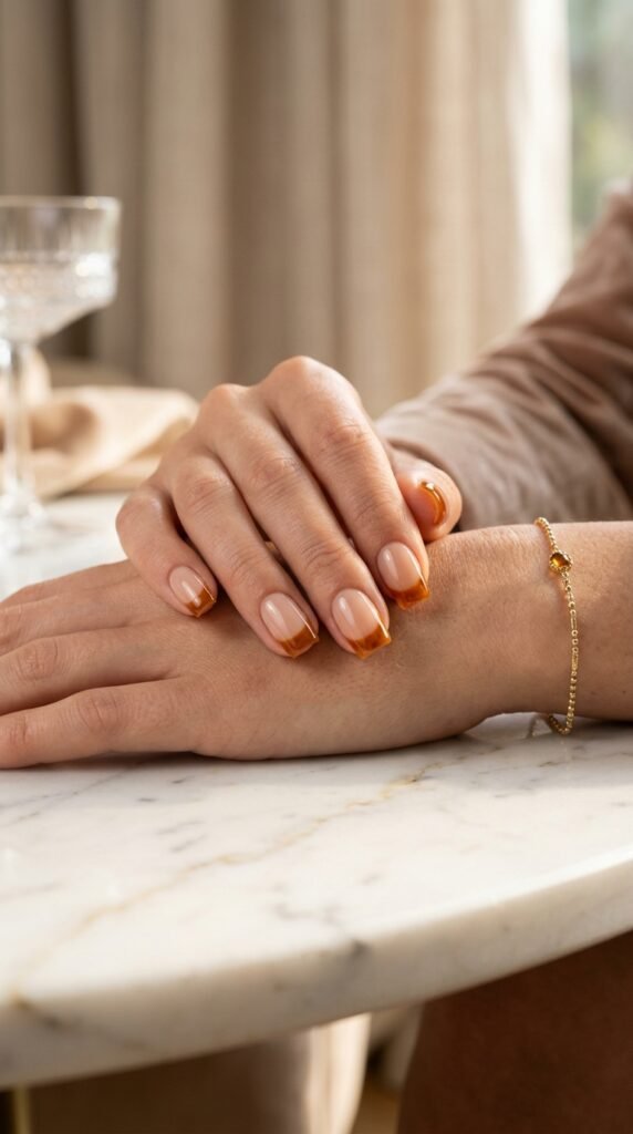 Amber_French_tip_nails Amber_French_tip_nails