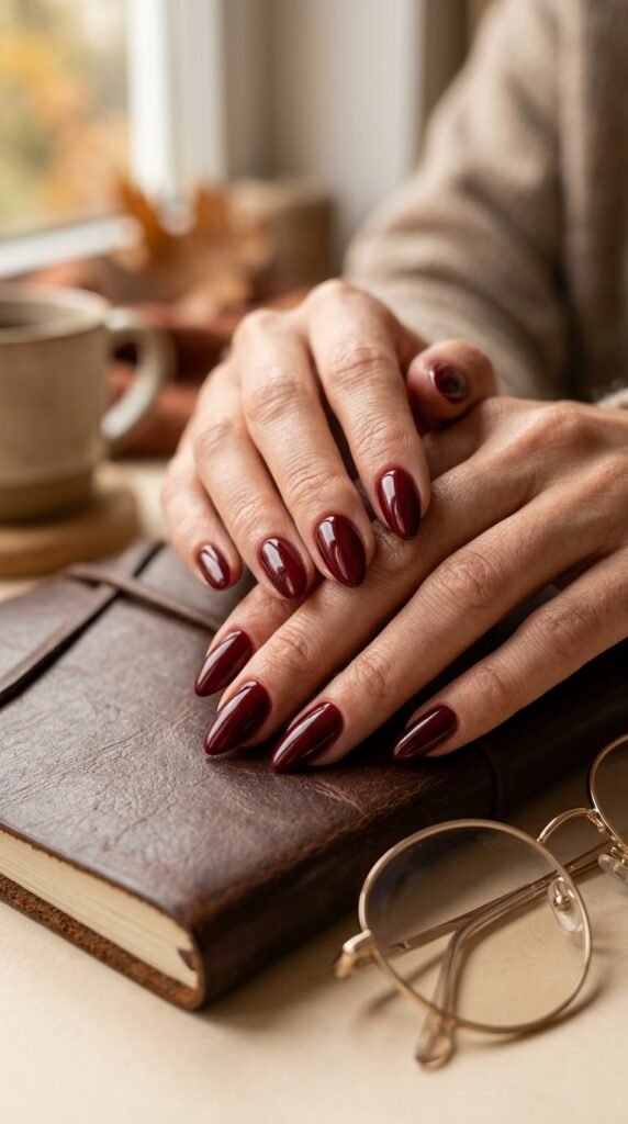 Burgundy_gloss_nails Burgundy_gloss_nails