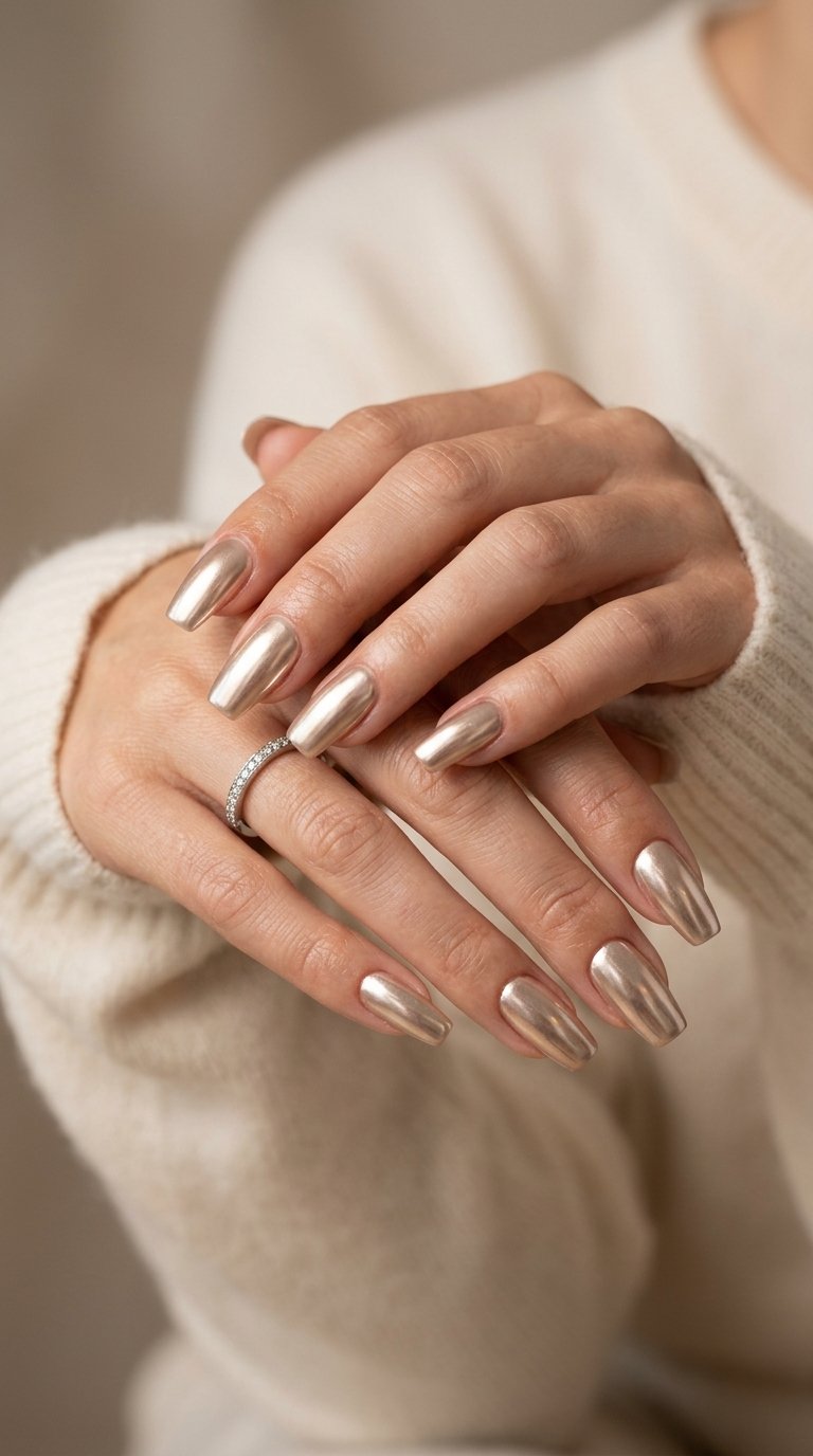 Champagne_chrome_square_nails