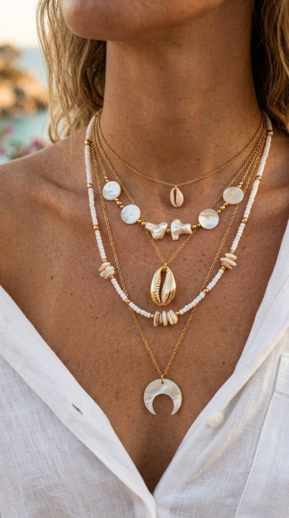 Coastal_shell_layered_necklace Coastal_shell_layered_necklace