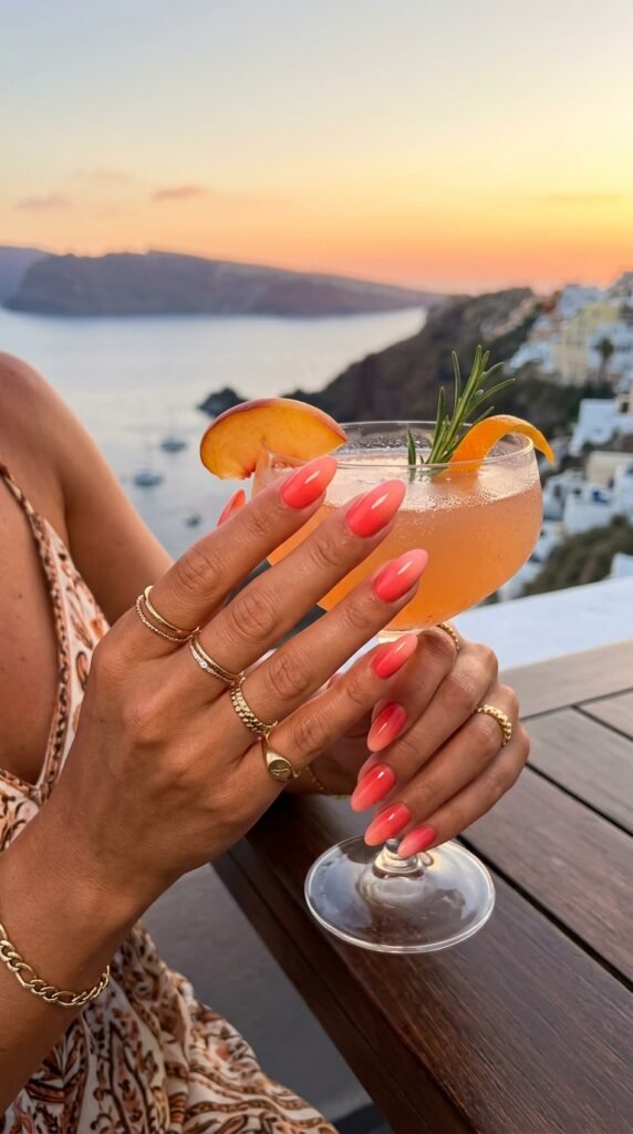 Coral_peach_pink_ombre_nails Coral_peach_pink_ombre_nails