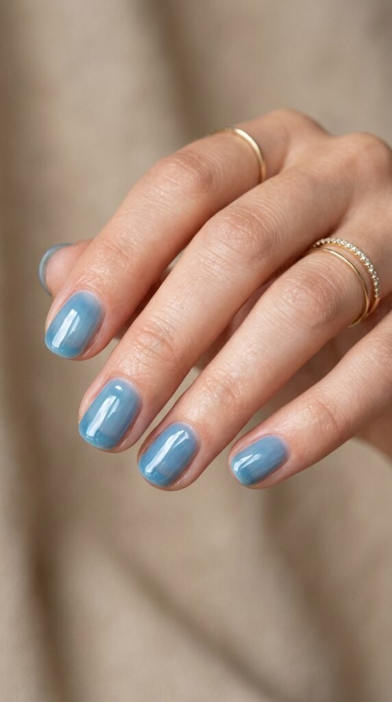 Crystal_blue_glossy_nails Crystal_blue_glossy_nails