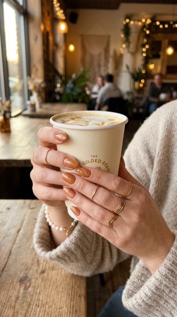 caramel latte nails caramel latte nails