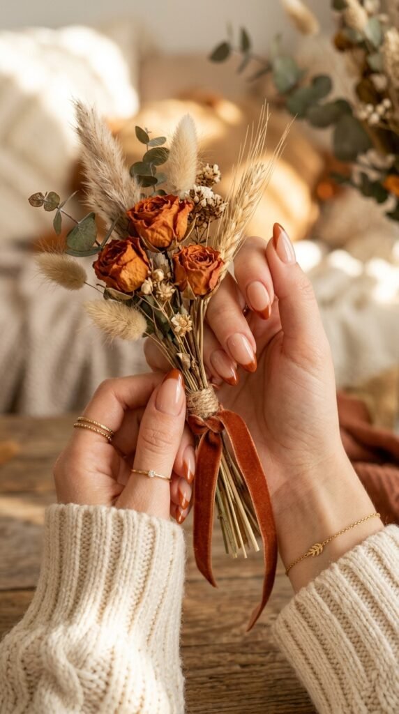 burnt orange french tips burnt orange french tips