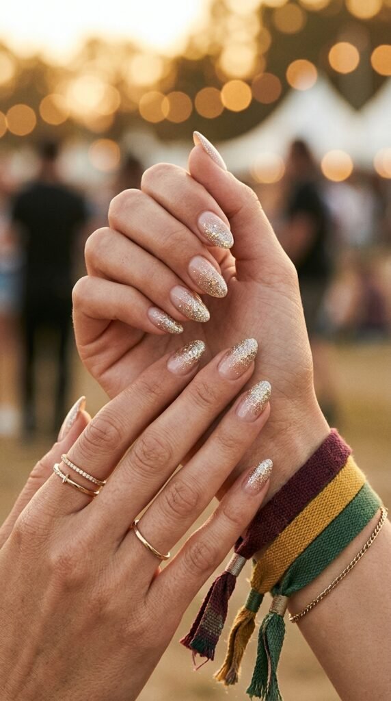 Glitter_ombré_almond_nails Glitter_ombré_almond_nails