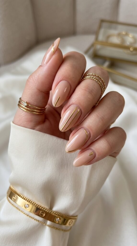Gold_line_minimal_nail_art Gold_line_minimal_nail_art