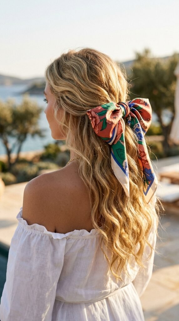 Half-up_hairstyle_with_bow Half-up_hairstyle_with_bow