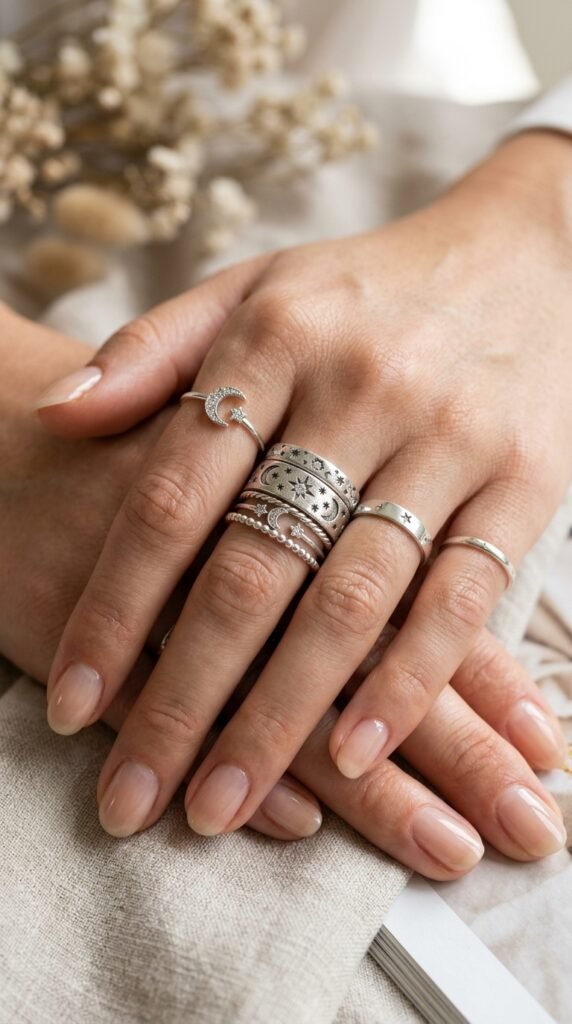 Hands_wearing_silver_rings_ Hands_wearing_silver_rings_