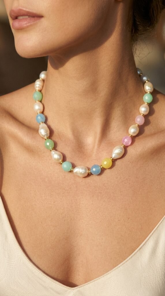 Mixed_pearl_and_bead_necklace_ Mixed_pearl_and_bead_necklace_