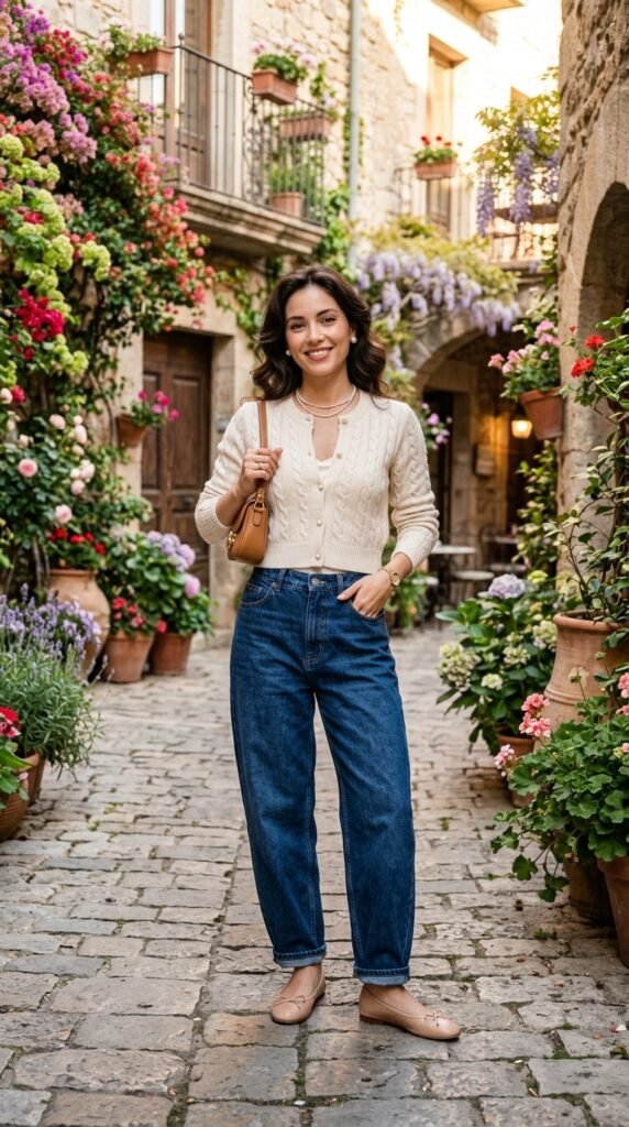 Model_wearing_baggy_jeans_cardigan Model_wearing_baggy_jeans_cardigan