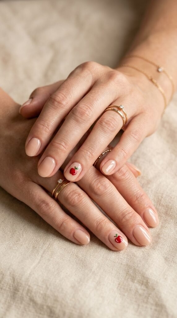 Nails_with_apple_accent Nails_with_apple_accent