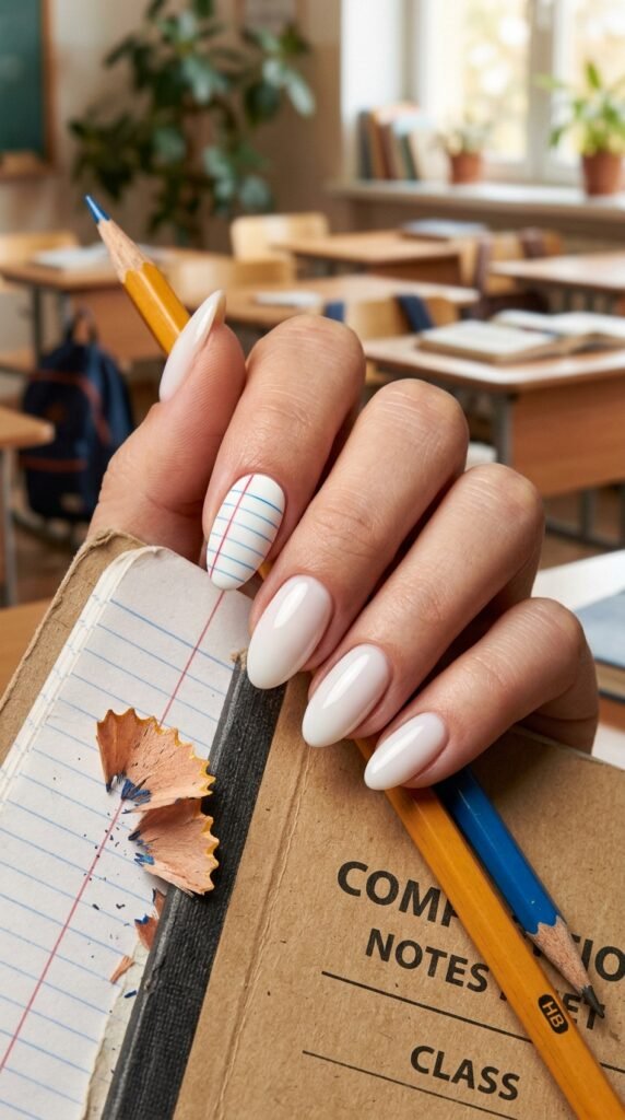 Notebook_paper_accent_nails_ Notebook_paper_accent_nails_