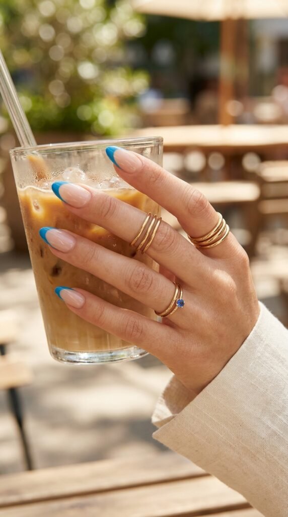 Ocean_French_Tips_almond_nails_ Ocean_French_Tips_almond_nails_