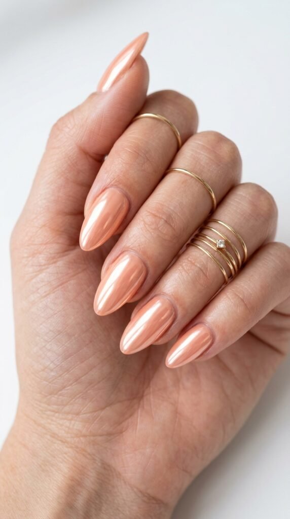 Peach_sorbet_chrome_nails Peach_sorbet_chrome_nails