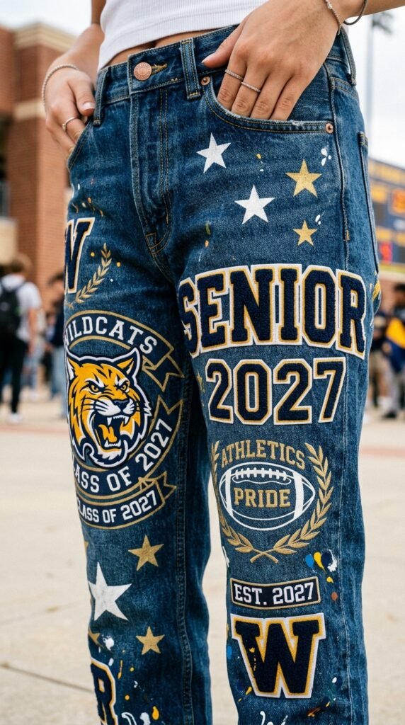 Senior_jeans_with_varsity_lettering Senior_jeans_with_varsity_lettering