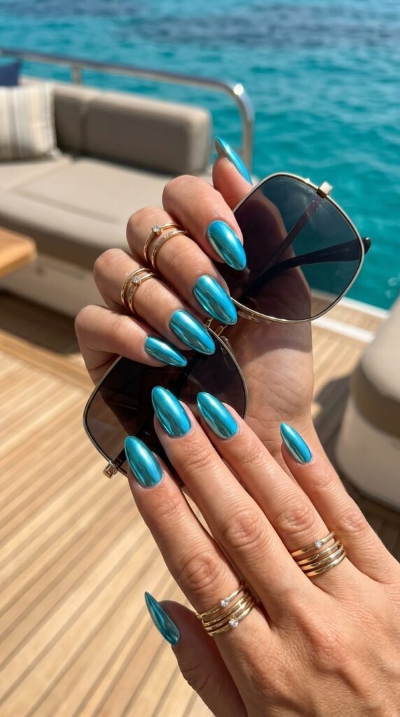 Turquoise_chrome_nails_ Turquoise_chrome_nails_